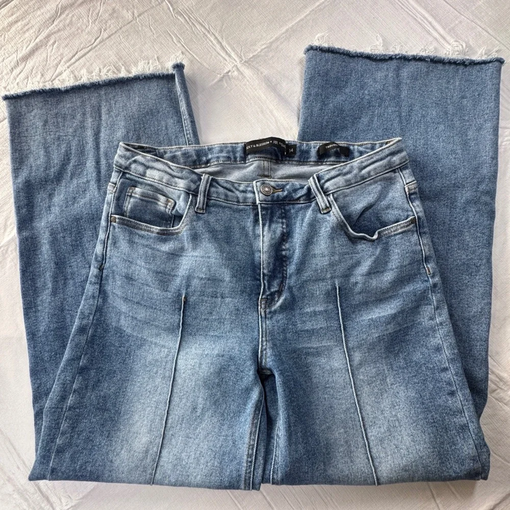 Lucky & Blessed x RR Rolling Ranch Western Trouser Fit Raw Hem Jeans 14 JE425-SW